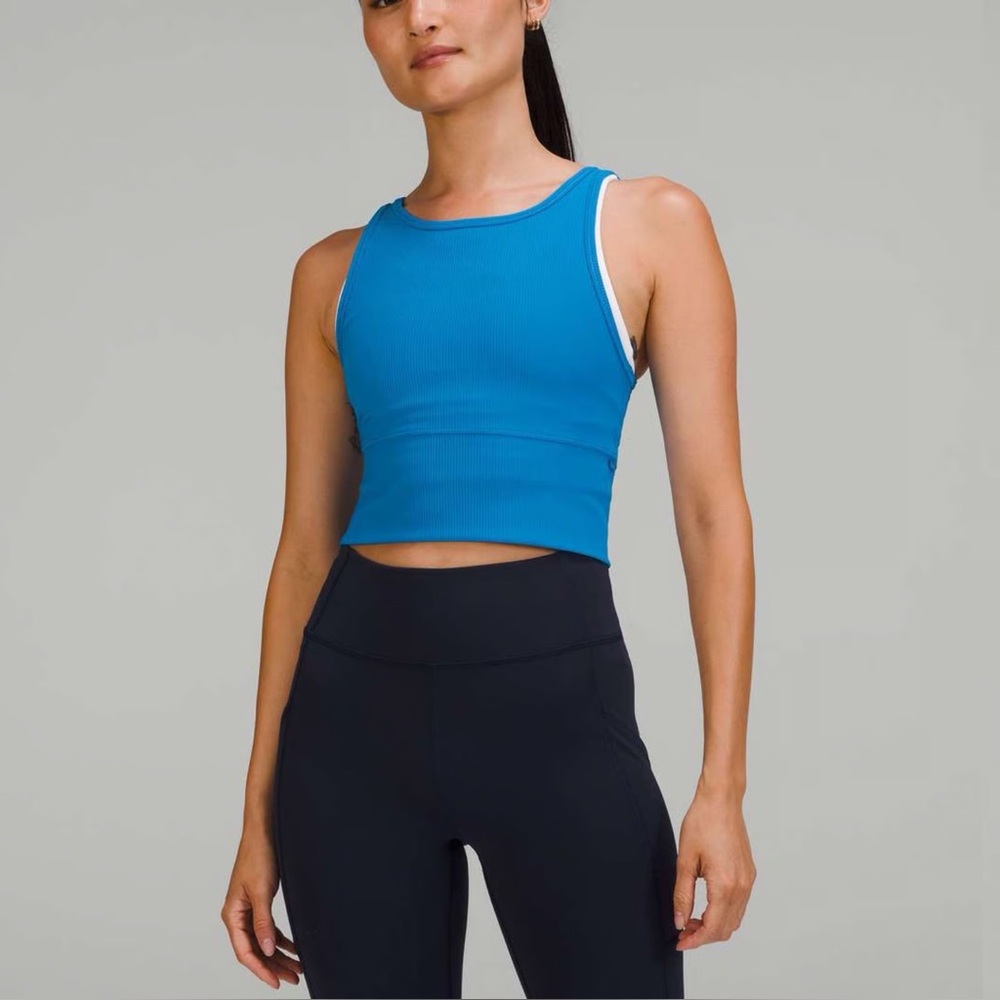 Lululemon power pivot ribbed tank top